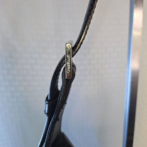 Cole Haan Black Leather Shoulder Bag With Adjustable Strap - Picture 4 of 9